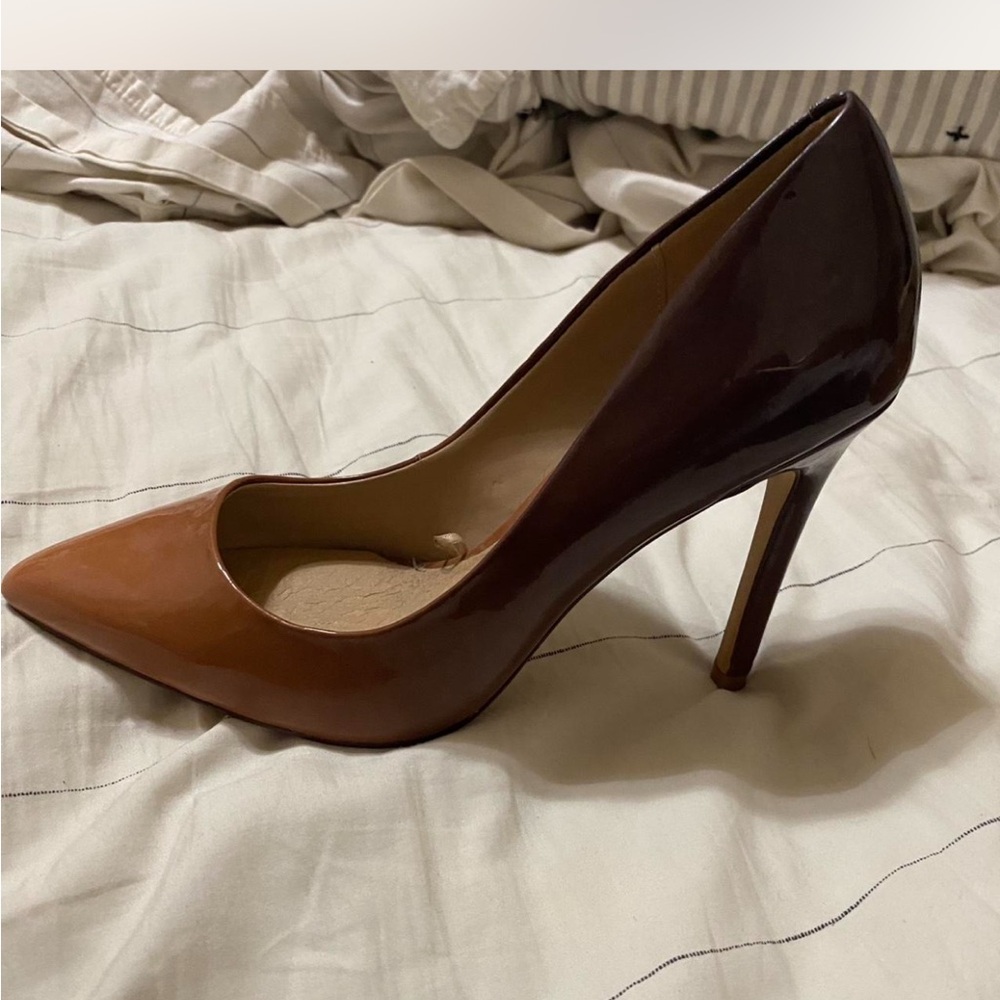 Aldo Two-Tone Brown Heels